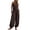 Brown 11, variant on Two Piece Sets for Women 2-Piece Summer Outfit, One Shoulder Ruched Sleeveless Top + High Waist Elastic Cuff Balloon Pants with Pockets, Casual Beach Set Overalls for Women
