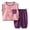 Violet, variante sur vigerkar Ensemble Mignon 2 Pcs pour Tout-Petits et Enfants, Débardeur Sans Manches Uni en Coton, Bas à Jambe Grand, Ensemble de Vêtements d'Été (Gris, 4-5 Ans)