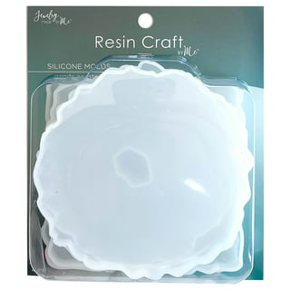 RESINWORLD 6 Pack Geode Coaster Molds for Resin, Irregular Resin Coaster Silicone Mold, Coaster Epoxy Resin Molds for Making
