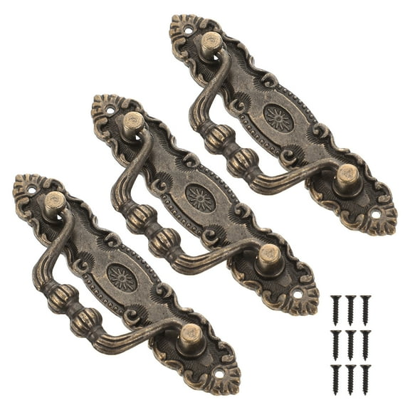 12 Sets  Cabinet Door Pull Handle Vintage Drawer Handle Wardrobe Door Handles