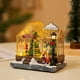 thumbnail image 5 of Invernadero navideño iluminado con luces LED para mesa, casa de Navidad, casa de nieve musical, regalos de fiesta, casa de Navidad para fiesta de Navi, 5 of 8