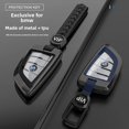 thumbnail image 2 of Funda de cuero para llave de BMW compatible con los modelos X1, X2, X3, X4, X5, X6 y X7, Serie 3, Serie 5, 520i y 530i, llavero con borde afilado, 2 of 5