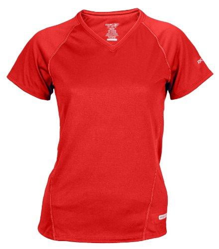 red athletic shirt women's