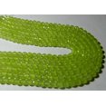 thumbnail image 4 of Dyed Lemon Color Natural Jade Roundel Faceted Balls Beads 6 MM Size AAA Quality, 4 of 6
