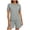 Gray-shirts for women, variant on Women's Casual Sets 2 Piece Outfits Short Sleeve Crewneck T Shirts and Bermuda Shorts Set Vacation Clothes