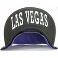 thumbnail image 2 of Las Vegas City of Sin Adult Size Snapback Baseball Cap (Purple/Black), 2 of 2