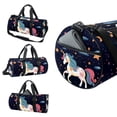 thumbnail image 3 of Unicorn Soccer Bag, Gym Bags, Yoga Bag, Travel Tote: 17.7 Inches Sports Bag with Interior Zipper Pocket and Large Capacity for All Your Activities, 3 of 6