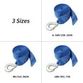 thumbnail image 3 of 19.7/26.2/32.8ft Heavy Duty Strap Trailer Winch Strap for Towing Vehicles Boats Replacement Winch Strap with Safety Hook, 3 of 8