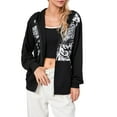 thumbnail image 6 of Arvbitana Women's Autumn Casual Sweatshirt Loose Pullover Zip Up Hooded Jacket Long Sleeve Wing Print Fashion Outerwear, 6 of 9