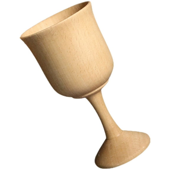 GAXIRE Beige Wood Drinking Goblet for Home Use, Cocktail Glass, and Stylish Barware