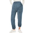 thumbnail image 1 of Gibobby Pantalones mujer invierno Pantalones de pijama de franela para otoño e invierno, pantalones gruesos y cálidos con cinturón ajustable(Azul oscuro,M), 1 of 4