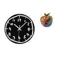 thumbnail image 1 of Reloj de pared,Reloj de pared silencioso y decorativo que no hace tictac,Reloj moderno de 12 pulgadas para pared de casa o oficina,sencillo.,Estatua de estatuilla,Estatuas de resina Escultura, 1 of 8