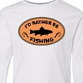 thumbnail image 4 of Inktastic I'd Rather Be Fishing Long Sleeve Youth T-Shirt, 4 of 5