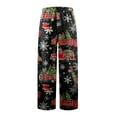 thumbnail image 5 of Gunia Boys Flannel Pajama Pants Train Autumn Winter Christmas Cute Cartoon Print Casual Home Long Pants Pjs Soft Nightwear Loose Loungewear 3-4 Years, 5 of 5