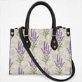 thumbnail image 2 of My Daily Lavenders Floral Vintage Cross Body Bags For Women Small Leather Female Handbags Fashion Top-Handle Totes, 2 of 4