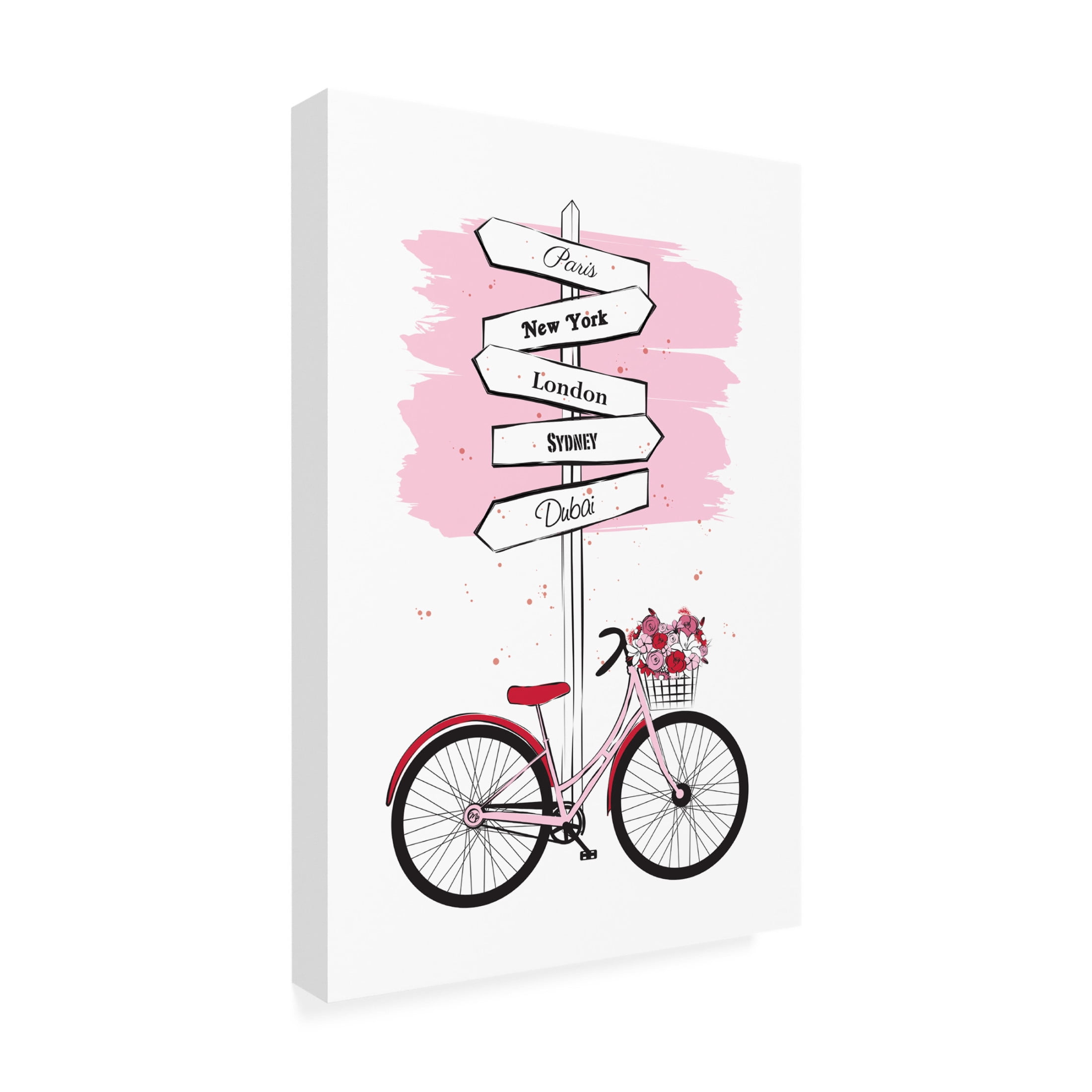 Trademark Fine Art Martina Bike Travels Canvas Wall Art