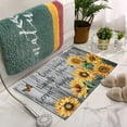 thumbnail image 5 of Sunflower Kitchen Rugs and Mats 2 Pieces Sunflower Rugs Set for Kitchen Rug Retro Sunflower Kitchen Rugs Sets Non-Slip Floor Mat Doormat Runner Rug for Kitchen, Laundry, Living Room, Front Door, 5 of 6
