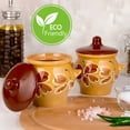 thumbnail image 2 of Borisovskaya Keramika Stoneware Ramekin Clay Pots for Cooking (Beige) (Set of 2) (650 ml), 2 of 15