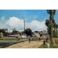 thumbnail image 3 of Pissarro, Camille 24x17 Black Modern Framed Museum Art Print Titled - Banks of the Oise at Pontoise, 3 of 5