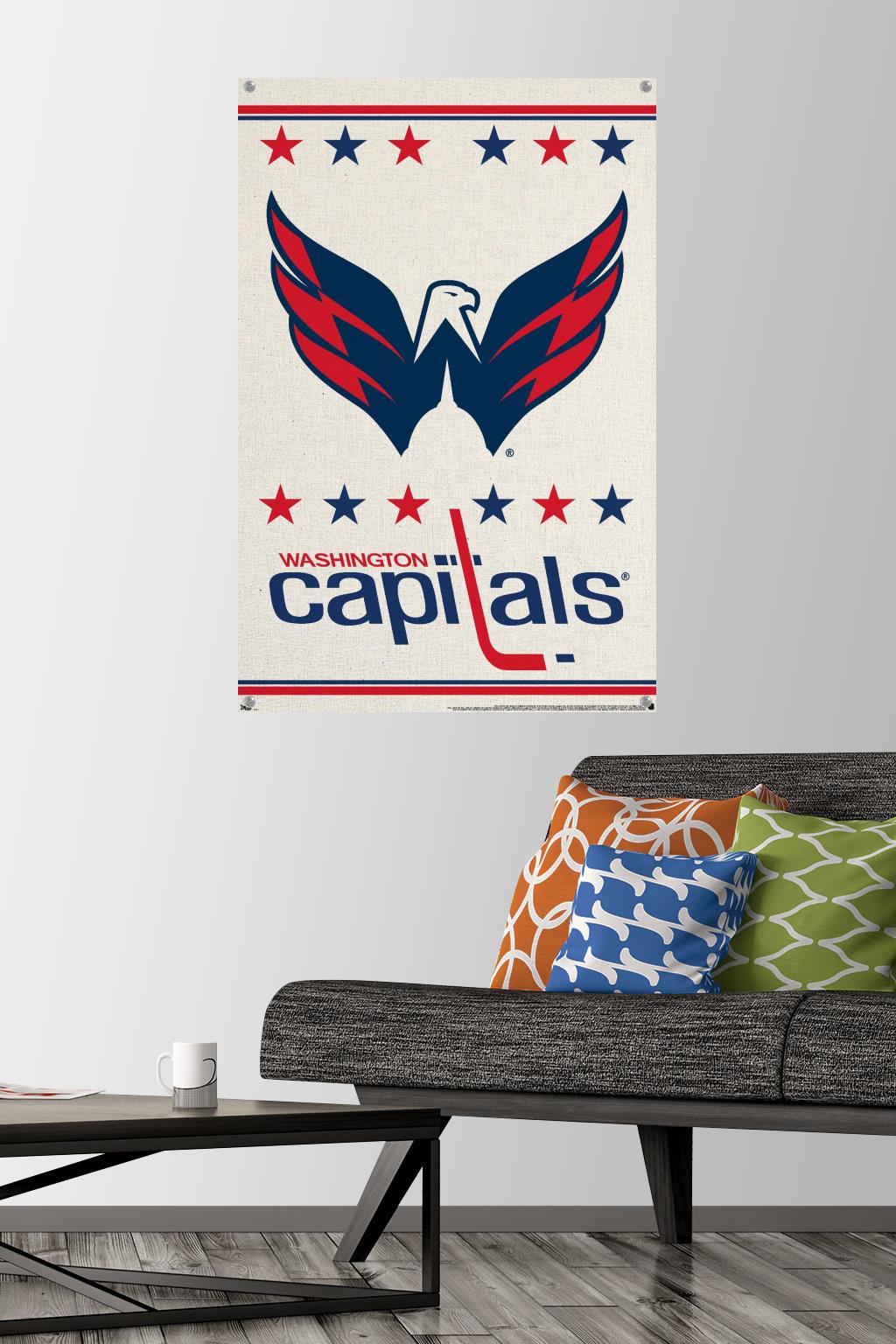 NHL Washington Capitals - Logo 14 Wall Poster with Push Pins, 22.375" x 34"