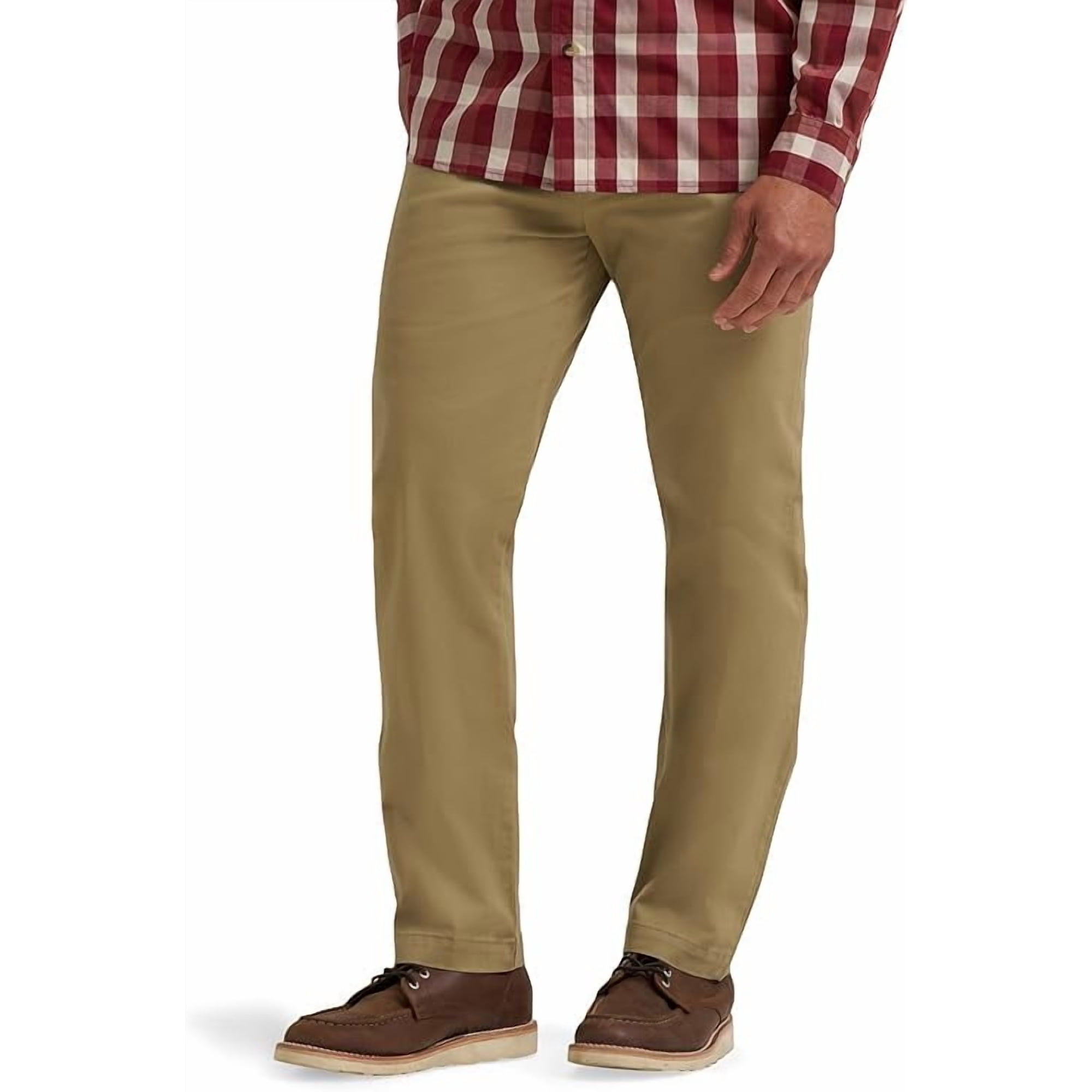 Wrangler Authentics Men's Straight Fit Flat Front Chino