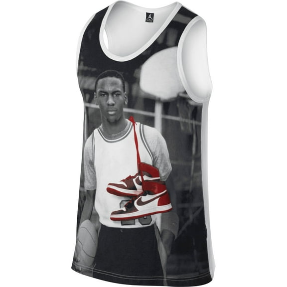 Jordan AJ 1 Photo Men's Tank White-Black-Grey-Red 622093-100