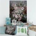 thumbnail image 2 of Designart ' Drawing of Flowers Retro IV ' Vintage Canvas Wall Art Print, 2 of 4