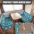 thumbnail image 2 of Uorisanigo RV Dinette Cushions Covers Stretch Camper Cushion Slipcover Replacement Blue Mandala Couch Cushion Slipcovers Washable Car Loveseat for RV Travel Trailer Couch, 2 of 7