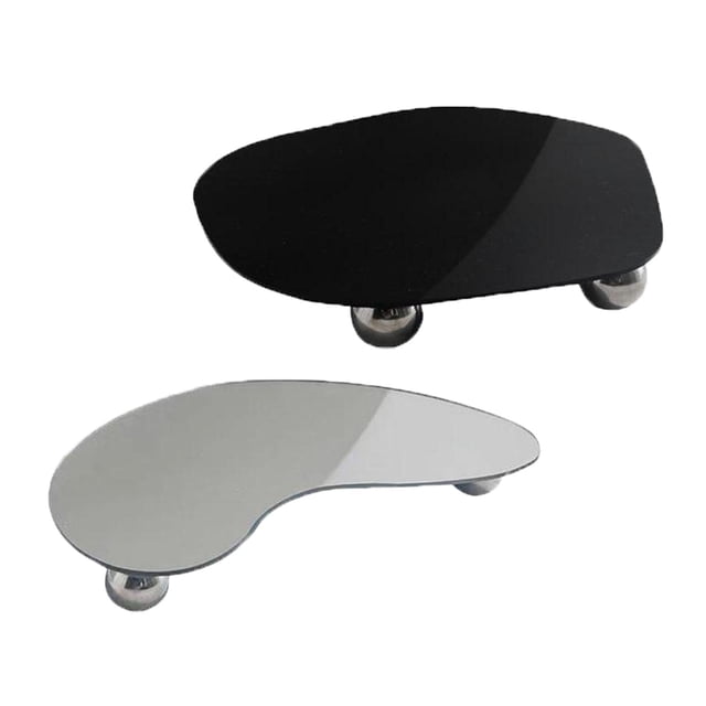 2x Dresser Bathroom Bedroom Vanity Tray Cosmetic Perfume Jewelry Display Irregular Plates Ornaments Home Background Serving Tray Photo Props Gloria Bandeja de tocador