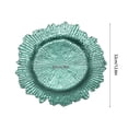 thumbnail image 2 of 24Pcs Round Charger Plates Plastic Reef Plate Dinner Tableware Decor 32cm Green, 2 of 12