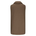 thumbnail image 5 of DHFJKG Womens Fuzzy Longline Vest Coat Mediun Length Sleeveless Turndown Collar Button Down Loose Fit Jacket Casual Commute Fall Winter Cozy Outerwear, 5 of 5