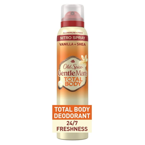 Old Spice Whole Body Deodorant for Men Total Body Deodorant Vanilla + Shea Aluminum Free Deodorant Spray for 24/7 Freshness // Tested Whole Body Deodorant 3.5 oz