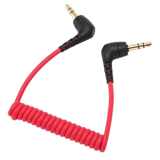 Cable de micrófono TRS a TRS de 3,5 mm con eliminación de ruido Cable de conexión TRS de 3,5 mm para BOYA para conexión telefónica Rode SC2