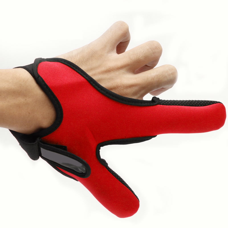 Outdoor Neoprene Gloves Fishing Rubber Grips Glove with Fold Back Finger & Thumb 