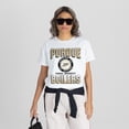 thumbnail image 3 of Women's Gameday Couture White Purdue Boilermakers All-Time Classic Oversized Flowy T-Shirt, 3 of 4