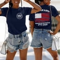 thumbnail image 4 of MOUSYA Women's 250 Anniversary USA Flag T-Shirt 4th of July 2026 Patriotic American Flag Graphic Tee, 4 of 16