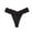 Black, variant on MuZeFu Cotton Lace Thongs for Women Women's Sexy Lace Striped Lace Hem Comfortable And Breathable Low Waisted Thong