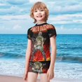 thumbnail image 2 of Apex Legends Octane Boys 2-Piece Swimsuit Set Bathing Suit Short Sleeve Swimwear Sets with Swim Trunk 10-12Y(150cm), 2 of 7
