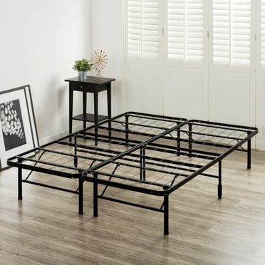 Zinus 14" Black Metal SmartBase® Tool-Free Assembly Mattress Foundation, Twin new