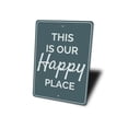 thumbnail image 4 of Our Happy Place Novelty Decor, Metal Wall Sign - 10x14 Inches, 4 of 4