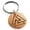 Rose, variant on Stainless Steel Norse Valknut Viking Engraved Small Medallion Circle Charm Keychain Keyring
