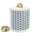 thumbnail image 2 of Dutch Piggy Bank, Blooming Floral Pattern Rhombus Design Historical Delft Print, Ceramic Coin Bank Money Box for Cash Saving, 3.6" X 3.2", Dark Blue and White, by Ambesonne, 2 of 4
