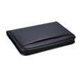thumbnail image 2 of Office Multifunctional Professional Business Zippered Portfolio Padfolio Folder Document Case Organizer A4 PU Leather with Calculator Business Card Holder Memo Note Pad, 2 of 7