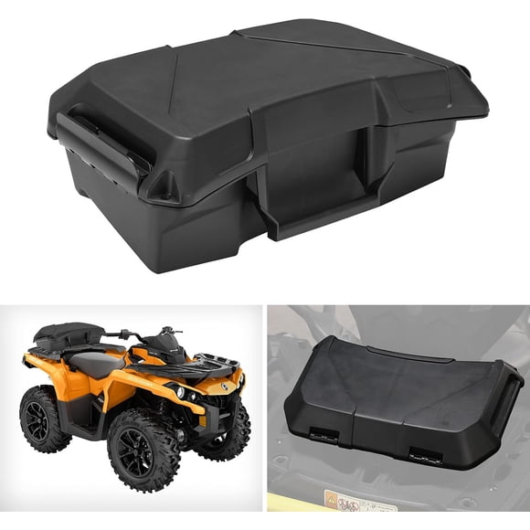 A & UTV PRO ATV Outlander Seat Rack Storage Cargo Box, 2 GAL (7.5L) Front Rear Rack Back Seat Storage Box for Can-Am Outlander G2, G2L L MAX 6X6 Renegade, Replace OEM #708200408