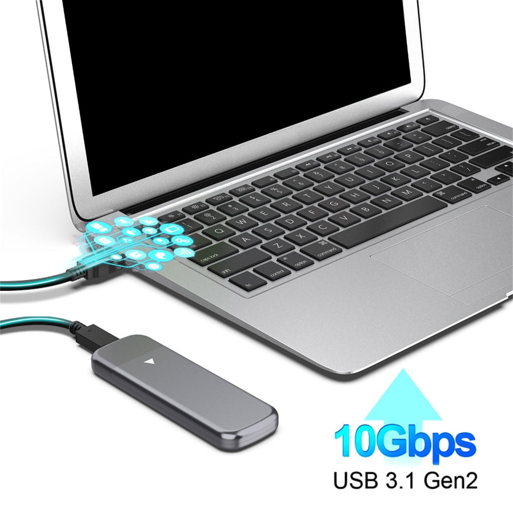 AOOOWER M.2 NVMe Solid Disk Enclosure Supports 10Gbps Fast Speed Data Transfer Aluminum