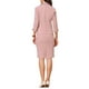 thumbnail image 3 of Conjunto de falda de 2 piezas Inspire Chic para blazer de mujer y falda lápiz con abertura XS Rosa, 3 of 6