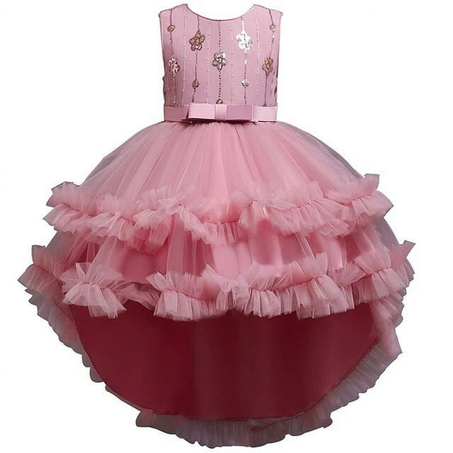 Robe de Demoiselle d'Honneur Princesse Été Enfants Mariage Anniversaire Robe de Fête Robes pour Filles Robe de Bal Vêtements Fillette