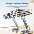 thumbnail image 4 of Sinyiin Foldable Desktop Phone Stand Double Magnetic For 4-7 Inch Devices Adjustable Angle 360° Rotation Nonslip Base Aluminum Alloy Material For Home And Office, 4 of 8