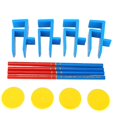 thumbnail image 1 of 4PCS Furniture Panel Clamps with 4 Pencils 4 Round Pieces Woodworking Jig Set for Scribing Filler Toe Kicking Ceiling, 1 of 4