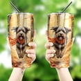 thumbnail image 4 of Welcome Fall Wirehaired Pointing Griffon Strolling Through the Autumn Maple Forest 30oz Stainless Steel Tumbler Insulated Cup with Lid Dog Lover - 12012, 4 of 5